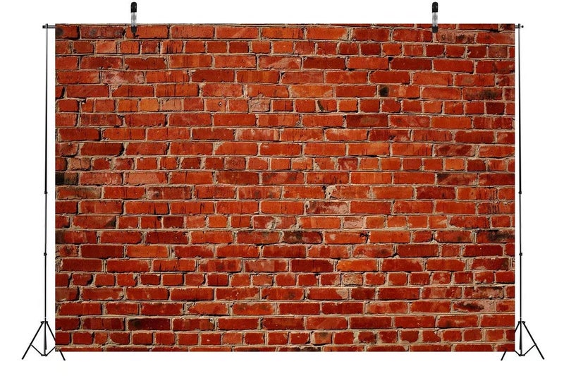 BELECO 7x5ft Fabric Red Brick Wall Backdrop Brick Photo Backdrop Red Brick Photography Backdrop for Party Decorations Birthday Games Video Photoshoot Wedding Photo Background Props - Image 4
